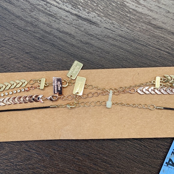 Lot of American Eagle Jewelry Necklace 3 Chokers Chandelier Rhinestone Earrings - Picture 6 of 6